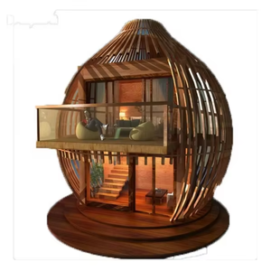 <span class=keywords><strong>Cabane</strong></span> de glamping écologique personnalisée, villa, bureau, maison en bois, chambre de camping avec installation rapide - Product Image 5