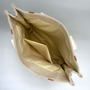 Bolso Tote de lona de diseñador de moda al por mayor bolsos de señora bolso de cáñamo <span class=keywords><strong>Nepa</strong></span> - Product Image 5