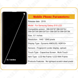 Écrans LCD pour téléphones mobiles <span class=keywords><strong>Samsung</strong></span> Galaxy S8 S10 S22 S9 S20 S21 S23 S24 S25 Plus 5G 4G Ultra, <span class=keywords><strong>s</strong></span>érie <span class=keywords><strong>S</strong></span>, écran de téléphone LCD - Product Image 5