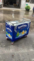 Nouveau chariot commercial de machine à glace de flocon de neige pour la conception spéciale d'industrie de restauration pour le stockage et le transport de machine à glace