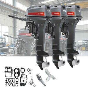 Moteur marin 2 temps Style 15HP 40J, équipement marin, propulsion marine résistante à la corrosion en eau salée - Product Image 3
