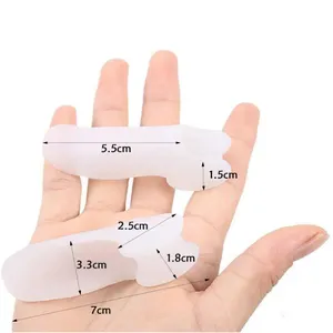 Single-Hole SEBS Silicone Toe Splitter Little Pinky Finger Protector With Gel Orthosis Pink Shoe Insoles For Thumb Valgus