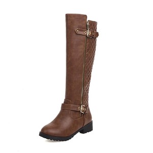 <span class=keywords><strong>Stivali</strong></span> da <span class=keywords><strong>equitazione</strong></span> in vera pelle con ginocchiera in gomma alta coscia da donna - Product Image 4