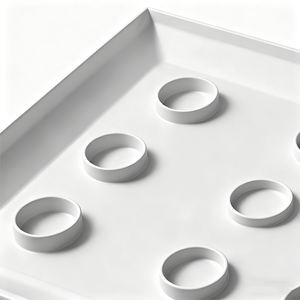 Base de Chuveiro Moderna em Acrílico Branco, Impermeável, Antiderrapante, Formato Retangular, Fácil de Instalar - Product Image 3