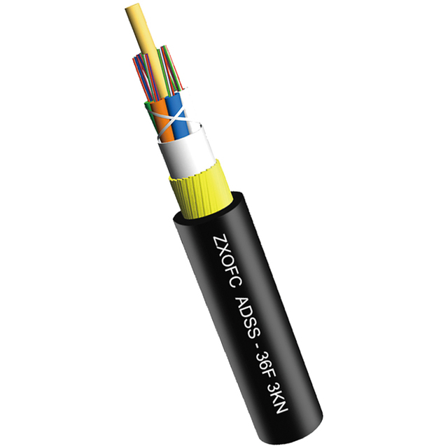 24-Core ADSS Fiber Optic Cable 50-150 Meter Span for Communication Cables