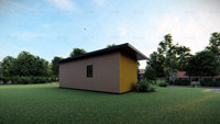 Maison modulaire en acier léger à faible coût, maison en conteneur préfabriquée