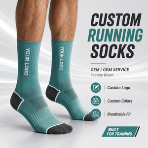 Performance Nylon Mesh Breathable Custom Running <b>Socks</b> Soft Terry Sports Cycling Running <b>Socks</b> for Men Women - Product Image 1