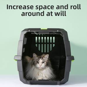 Sac à dos de boîte à air de Cage de transport de chien de <span class=keywords><strong>chat</strong></span> de modèle solide écologique avec la fermeture de bouton PC Plastic Material Wholesale Spots - Product Image 4