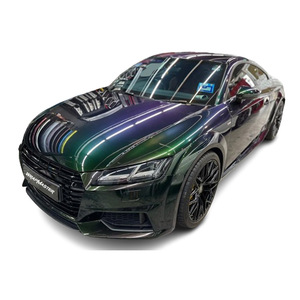 Wrapmaster 1.52*17ม. กิ้งก่าสีเขียวปิศาจแผ่นรองพีวีซีสำหรับสัตว์เลี้ยงวัสดุหุ้มห่อรถเปลี่ยนสีได้ประกายฟิล์มรถยนต์ - Product Image 1