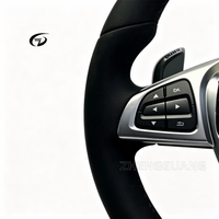Volant en cuir et tissu personnalisé de luxe, directement de l'usine, adapté aux Mercedes-Benz W223 809P W205 E C G-Class