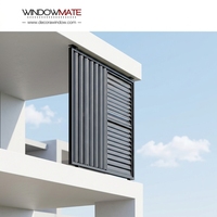 Windowmate - Alliage d'aluminium - Écologique - Résistant à la chaleur - Économie d'énergie - Moderne - Lamelles verticales pour façade - Décoration murale - Garantie de 5 ans