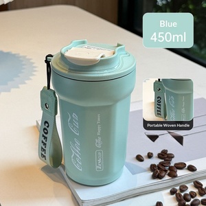 แก้วกาแฟสแตนเลส 304 สำหรับผู้ชายและผู้หญิง ดีไซน์สวยงาม แก้วเก็บความร้อนสุญญากาศ ปรับแต่งได้ - Product Image 4