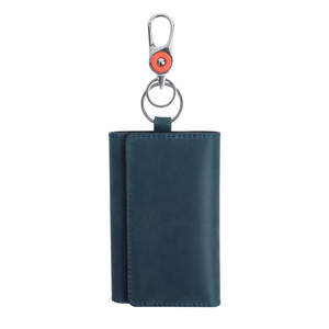 Genuine Leather Key Case Keychain Key <b>Wallet</b> Cowhide Key <b>Holder</b> <b>Wallet</b> Pouch Car Interior Accessories Id Card <b>Holder</b> - Product Image 1