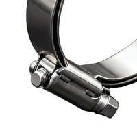 Collier de serrage double ligne en acier galvanisé finition zinc, réglable et personnalisable, 29 mm, avec support OEM