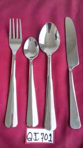 Juego de Cubiertos de Acero Inoxidable con Acabado Espejo, Juego de Cubiertos con Mango Largo, Cuchara, Tenedor y Cuchillo para Bodas y Restaurantes - Product Image 4