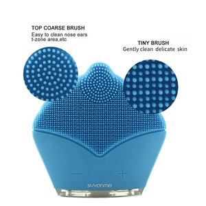 Cepillo de Limpieza Facial de Silicona Portátil e Impermeable, Productos de Belleza, Limpiador Facial Sónico para Mujeres - Product Image 4