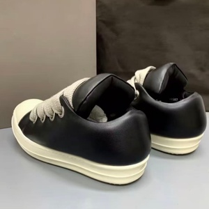 2026 High Quality Men's Luxury Casual Leather Sneakers Big Laces All-Season Designer <b>Shoes</b> <b>Height</b> <b>Increasing</b> Walking <b>Shoes</b> - Product Image 1