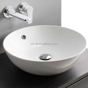 Lavabo singolo lavabo in ceramica per bagno con lavabo ad arco con Design integrato approfondito per uso domestico o alberghiero - Product Image 2