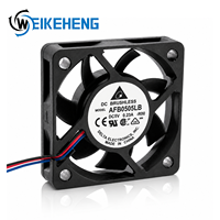 Ventilateur axial à faible bruit Delta DC 5V 0.23A AFB0505LB 5015 5CM, double roulement à billes, sans balais, 3 fils, pour projecteur, mini PC, ventilateur de refroidissement