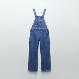 Tuta di Jeans da donna elegante a vita alta con salopette di Jeans blu pallido di Design di moda di vendita calda di estate personalizzata - Product Image 5