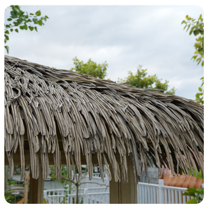 Tejas de techo de paja de imitación personalizadas, impermeables e ignífugas para Resort Tiki Umbrella Pavilion, decoración al aire libre - Product Image 1