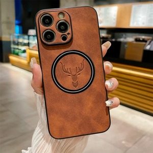 เคสสำหรับ <span class=keywords><strong>iPhone</strong></span> 16เคสหรูหราลายกวางหนัง PU เคสโทรศัพท์มือถือแม่เหล็กสำหรับ <span class=keywords><strong>iPhone</strong></span> 16 15 14 13 PRO <span class=keywords><strong>MAX</strong></span> - Product Image 3