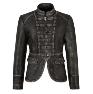 Chaleco de Mujer Personalizado 100% Cuero Nappa Negro Vintage Genuino, Corte Clásico, Marca Privada OEM/ODM, Venta al Por Mayor, Minimalista - Product Image 1