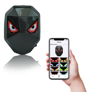 Zaino <span class=keywords><strong>per</strong></span> Casco da <span class=keywords><strong>Moto</strong></span> con Occhi Demoniaci a LED, Schermo 3D con Telecomando, Borsa con Occhi LED <span class=keywords><strong>per</strong></span> Motociclisti - Product Image 2