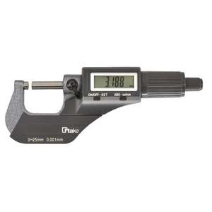 Carbide Contact Digital Outside <b>Micrometer</b> 0-25mm Measuring Range for Precise Measurements - Product Image 1