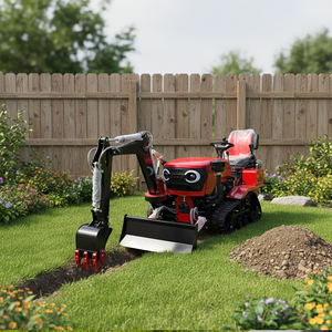Mini-tracteur chargeur multifonctionnel 35 CV homologué EPA pour usage agricole et de jardin, avec fonctions de pelle, décompacteur et rotoculteur rapide - Product Image 6
