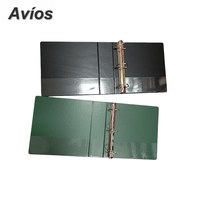 Carpeta de 3 anillas de PVC de 2/3 pulgadas tamaño carta, con impresión personalizada, archivador de documentos, carpeta de negocios de hojas sueltas