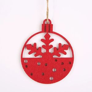 Nuevo Adorno Navideño de Fieltro con Forma de Hombre de Jengibre, Creativo, para Árbol de Navidad, Copo de Nieve, Decoración Colgante de Tela No Tejida - Product Image 5