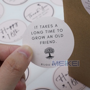 Tem nhãn dán logo nổi 3D mạ vàng chất liệu giấy cao cấp chống thấm nước, hình tròn, cắt theo khuôn, dùng cho bao bì - Product Image 5