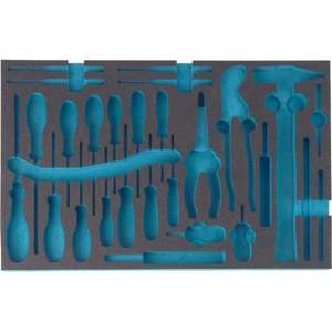 HAZET - 163-31L Inserto de espuma blanda de 2 componentes para 163-31/27 - EAN 4000896118625 TALLERES RODANTES BANDEJAS VACÍAS - Product Image 1