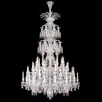 Luminaires suspendus personnalisés de luxe élégants en cristal à lumière chaude LED à 48 têtes pour mariage, fête, hôtel, banquet, maison, restaurant, événements, salle