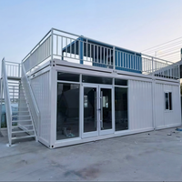 Maison conteneur à 2 étages 20 pieds 40 pieds, maisons préfabriquées, maisons conteneurs mobiles modulaires à vendre