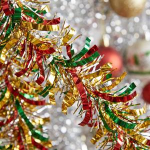Guirlande de Noël en plastique multicolore irrégulière de 1,8 m pour la décoration de fête de Noël - Product Image 4
