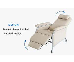 เก้าอี้พักผ่อนสำหรับผู้สูงอายุในโรงพยาบาลหรูหรา สะดวกสบาย เหมาะสำหรับการให้สารบำรุงทางหลอดเลือดดำ - Product Image 6