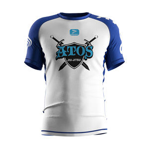 Conjunto de Rashguard y Pantalones Cortos de MMA para Hombre, Anti-rozaduras, Costuras Planas, Elástico y Duradero para Grappling sin Gi - Product Image 2