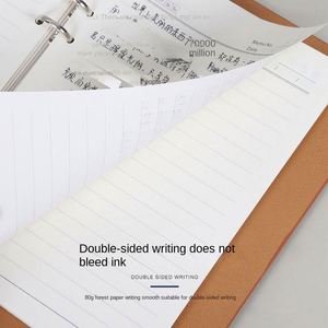 Agenda/Planificador de Negocios de Alta Gama A3 en Cuero PU, Personalizable, con Hojas Sueltas, Tapa Dura, Bloc de Notas de Oficina, 80 Hojas - Product Image 3