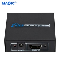 Promotion HDCP Full HD 4K x 2K Métal Répartiteur HDMI 1 Entrée 2 Sorties Full HD 1080p Vidéo Commutateur HDMI