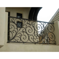 Faux lacets de balcon décoratifs en fer forgé, balustrade à main en métal, balcon court, extérieur, offre spéciale