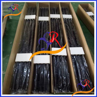 Tuyau en acier inoxydable, drapé de tuyau noir