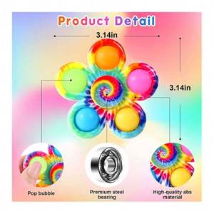 Vente en gros Logo personnalisé Sensory Kids Fidget Popper Speelgoed Metal Gadgets Edc Toy Sensory Squeeze Fidget Toys pour Adultes Enfants - Product Image 2