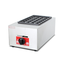 Équipement de collation de haute qualité Plaques simples en acier inoxydable Plaque de boule de poulpe japonaise Takoyaki Machine
