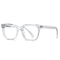 Monture de lunettes anti-lumière bleue et anti-UV en acétate imitation TR90 de style coréen, résistante aux chocs, pour un look urbain et discret