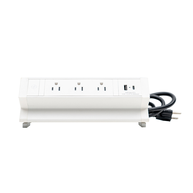 Stainless Steel Aluminum Plastic Electric Sockets with 3 Outlets