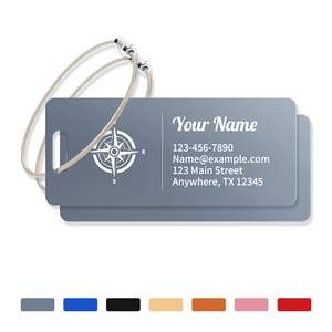 Etiquetas de Equipaje y Tarjetas de Embarque de Aluminio Personalizadas al por Mayor, Regalos Publicitarios Impresos con Logotipos Grabados con Láser - Product Image 2