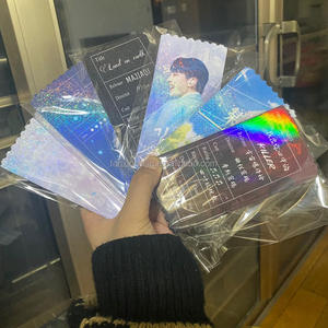 <span class=keywords><strong>Venta</strong></span> caliente Concierto Freebies Impresión personalizada <span class=keywords><strong>de</strong></span> doble cara Holográfica Glitter Ticket <span class=keywords><strong>de</strong></span> photocards banner ticket <span class=keywords><strong>para</strong></span> eventos - Product Image 3