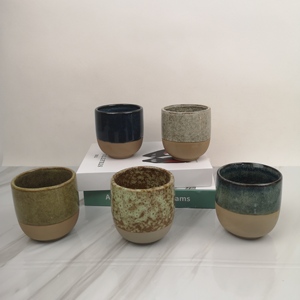 Vela de cerámica esmaltada reactiva personalizada, contenedor de vela, tarros, maceta - Product Image 2